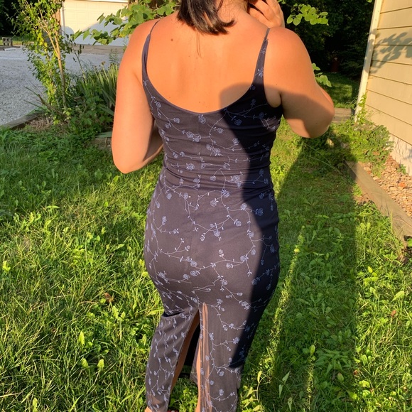 city triangles 90s vintage rose floral prom dress - Picture 1 of 8